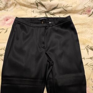 Elie Tahari Black Satin Pants Size 6